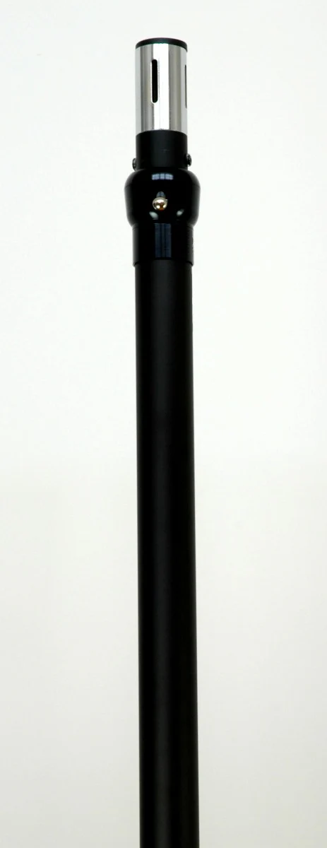 1.5m - 2.4m BLACK Pipe and Drape Telescopic upright - minimum height 1.5m - maximum height 2.4m