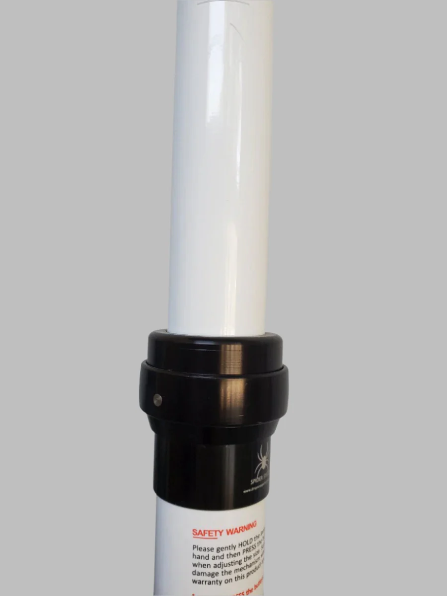 1.8m - 3m WHITE Pipe and Drape Telescopic upright - minimum height 1.8m - maximum height 3m - Image 3
