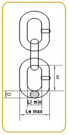 1m of Lifting chain AW-80-09 9mm diameter - Image 2
