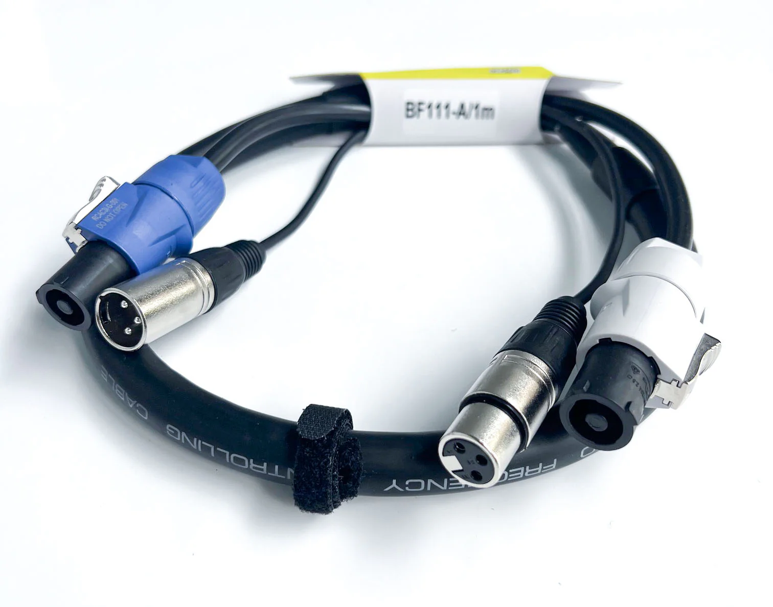 Powercon REAN Signal Audio 3pin XLR combo cable 1m