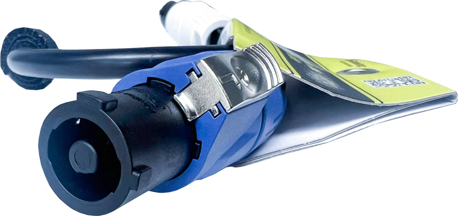 50cm PowerCON REAN [blue] to PowerCON  [grey] Link Cable. 0.5 x 3-core cable - Image 2