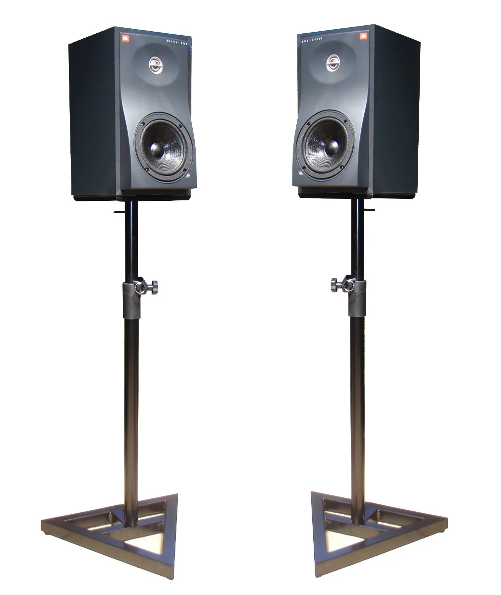 2X SOUNDKING DB039B STEEL STUDIO MONITOR STANDS + ISOLATION PADS - Image 8