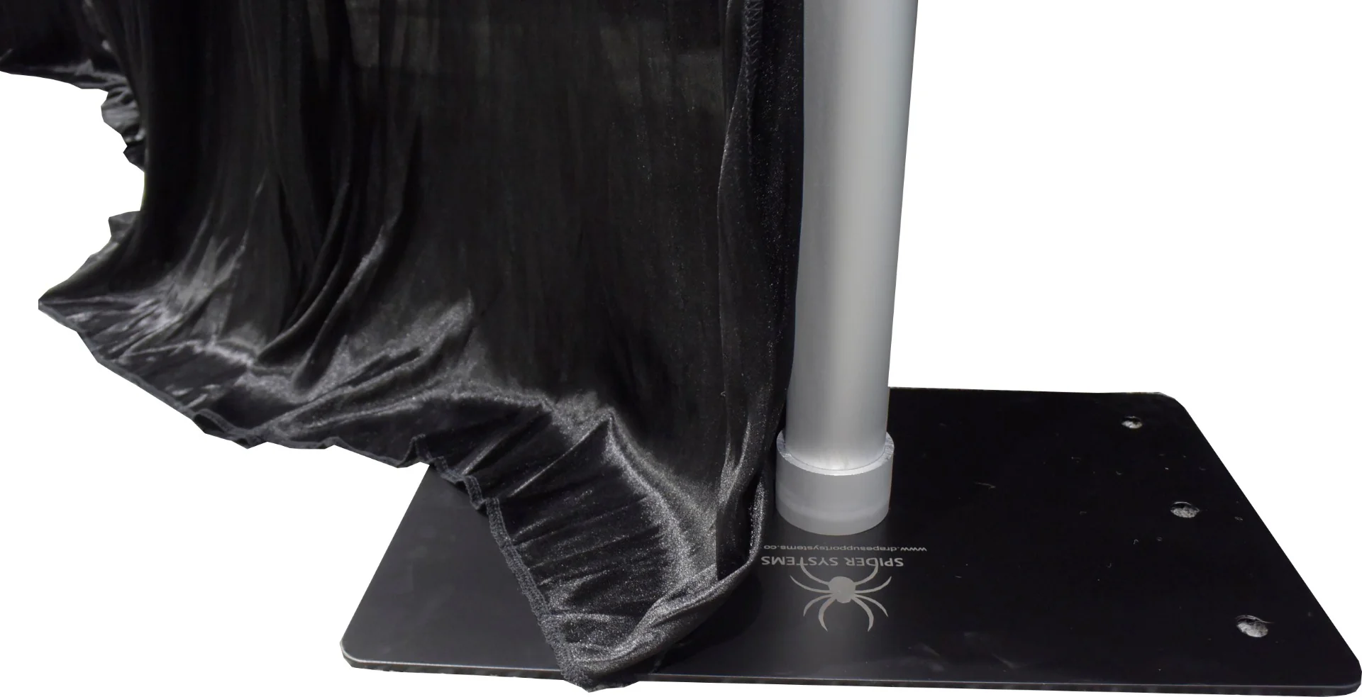 300mm x 300mm x 10mm Base plate with spigot for Pipe and Drape System - Image 3