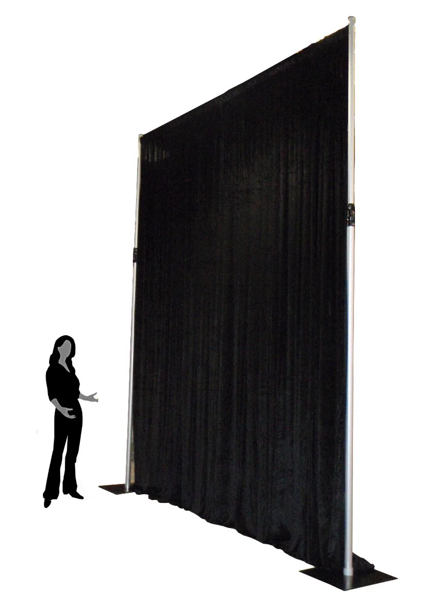 4.2m x 4.2m Aluminium Pipe and Drape support system / Function backdrop - 4.2m max height - Image 3