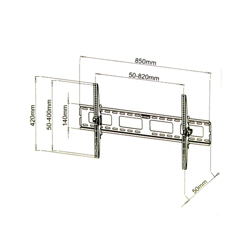 42″-80″ 100kg Universal TV / LCD / LED / PLASMA truss mount bracket with clamps - Image 3