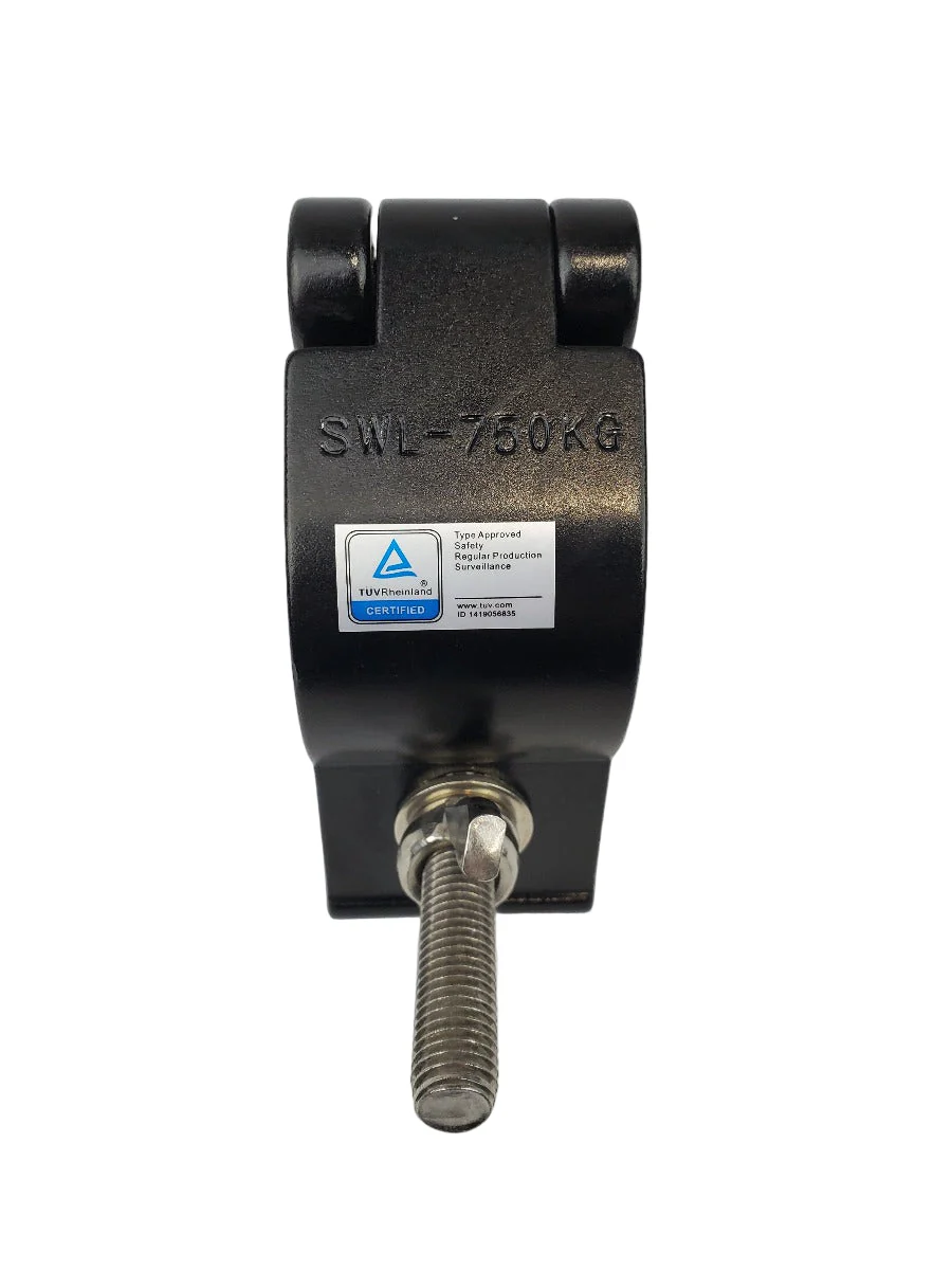 60mm CLAMP BLACK- ALUMINIUM COUPLER SUIT 58-61MM TRUSS / PIPE TUV LOAD RATED 750KG - Image 5