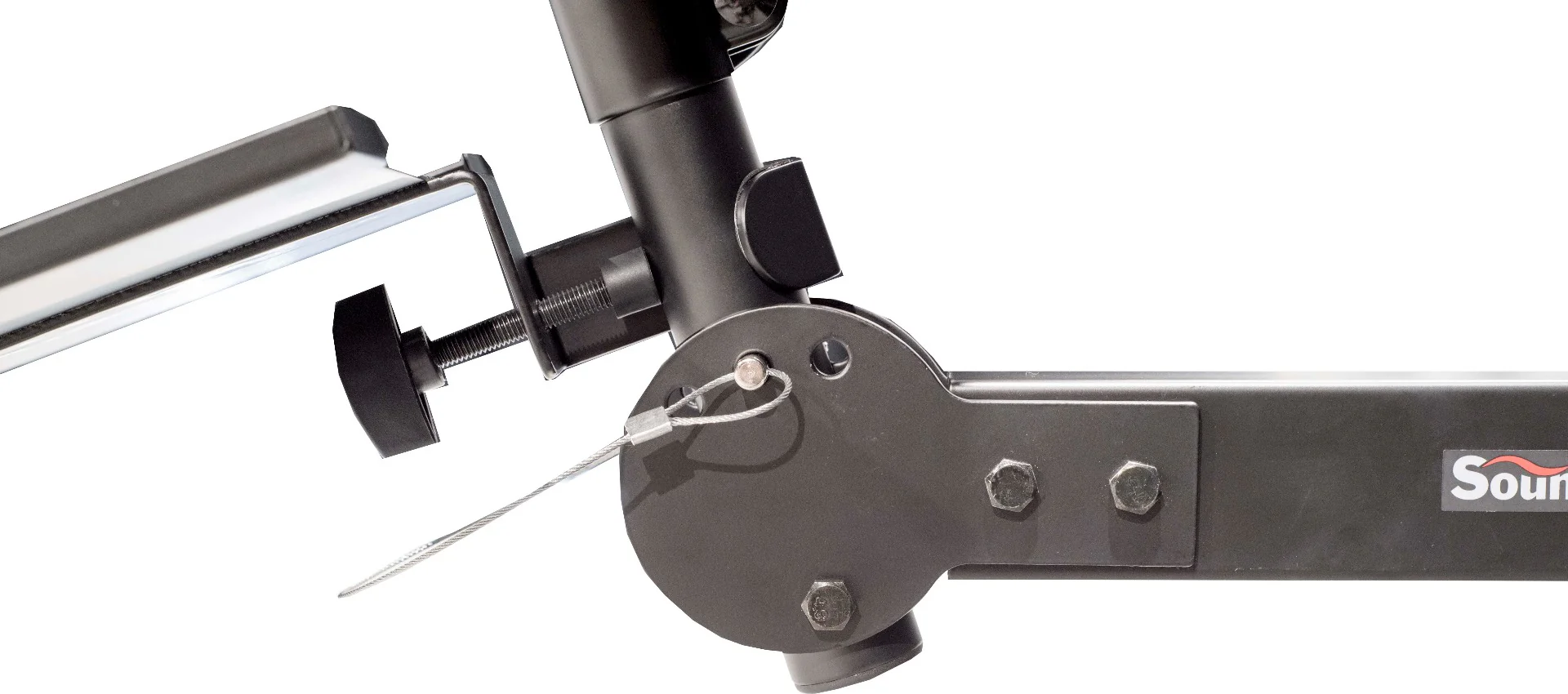 Adjustable Top Tray with tilt 35mm pole socket + wall/truss bracket with 50mm clamps - Image 14