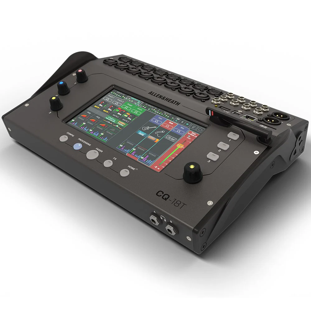 Allen & Heath CQ18T 18 channel Touchscreen Digital Mixer w/ Wi-Fi, Bluetooth & SD/USB - Image 3