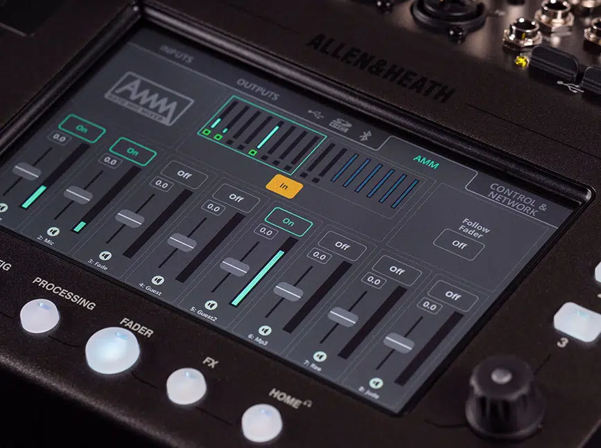 Allen & Heath CQ20B 20-Channel Digital Mixer w/ Wi-Fi, Bluetooth and SD/USB - Image 10