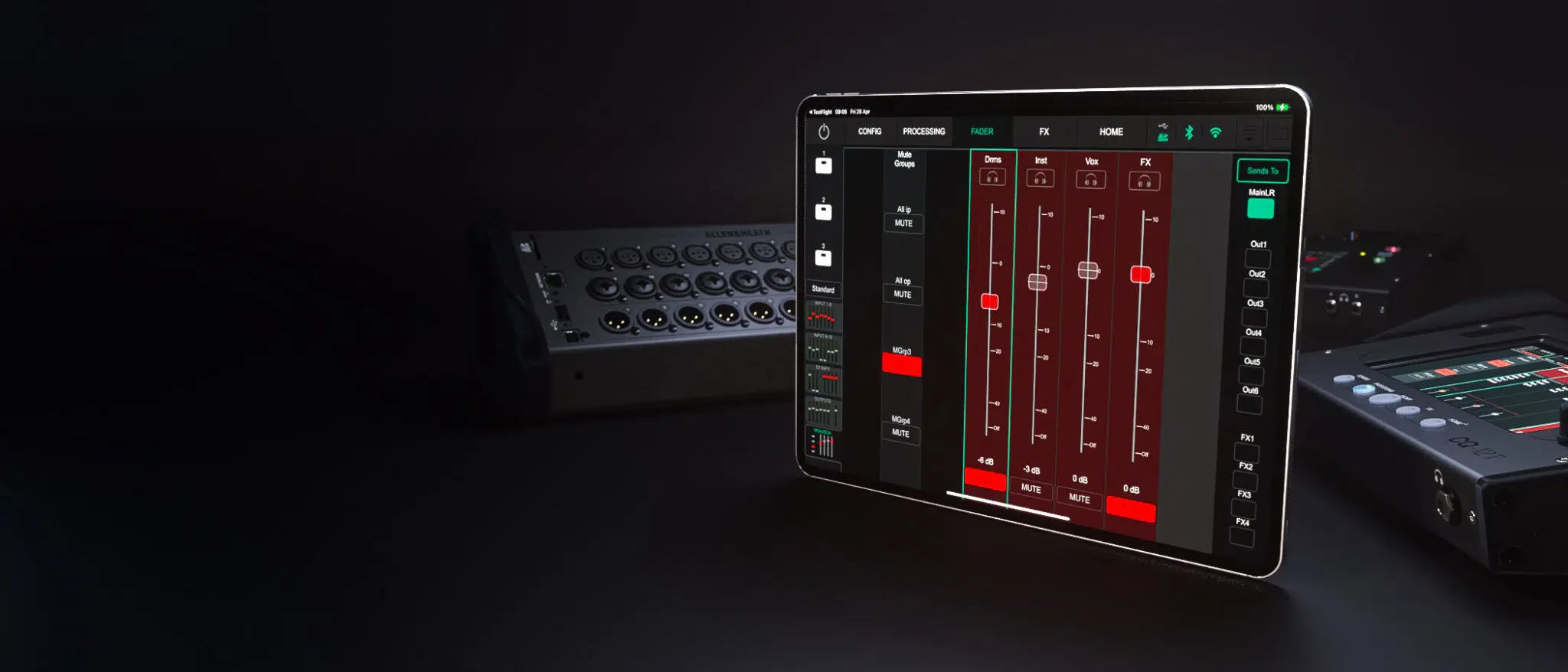 Allen & Heath CQ20B 20-Channel Digital Mixer w/ Wi-Fi, Bluetooth and SD/USB - Image 11