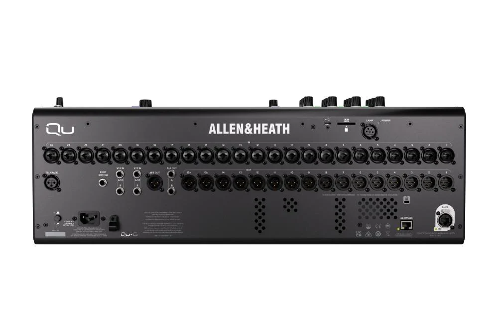 Allen & Heath QU-6 QU 32ch 96kHz Mixer, 25 Faders, 24/16 Local I/O, 6FX - Image 4