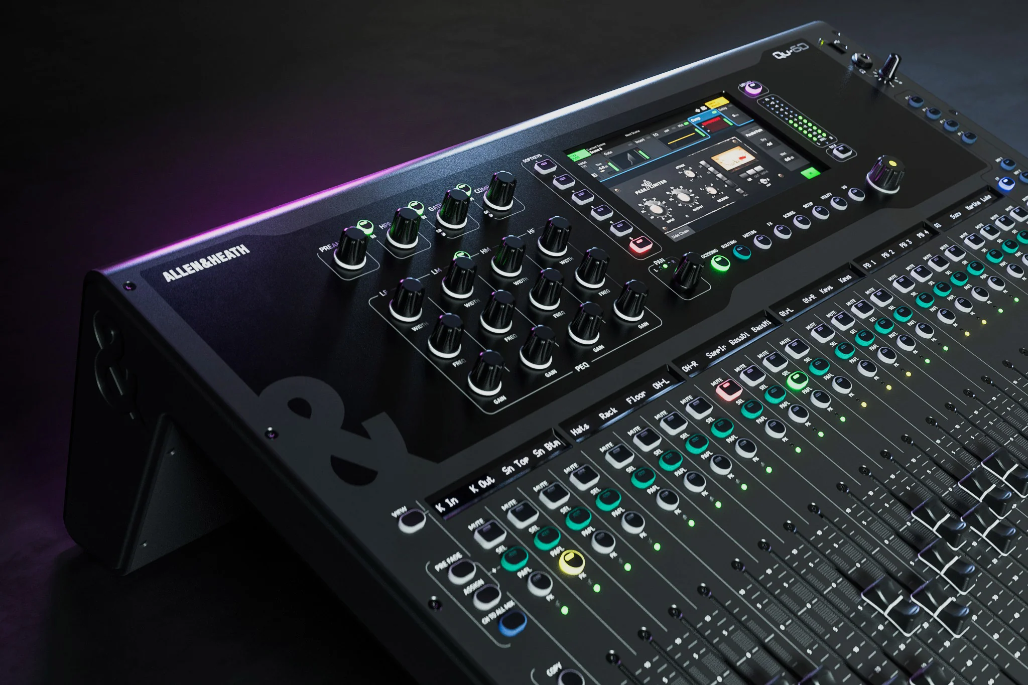 Allen & Heath QU-6 QU 32ch 96kHz Mixer, 25 Faders, 24/16 Local I/O, 6FX - Image 7