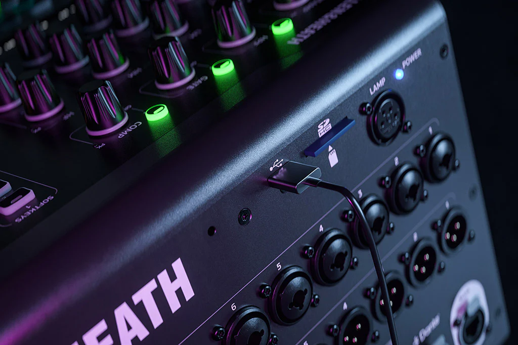 Allen & Heath QU-7 QU 32ch 96kHz mixer, 33 faders, 32/20 local I/O, 6FX - Image 10