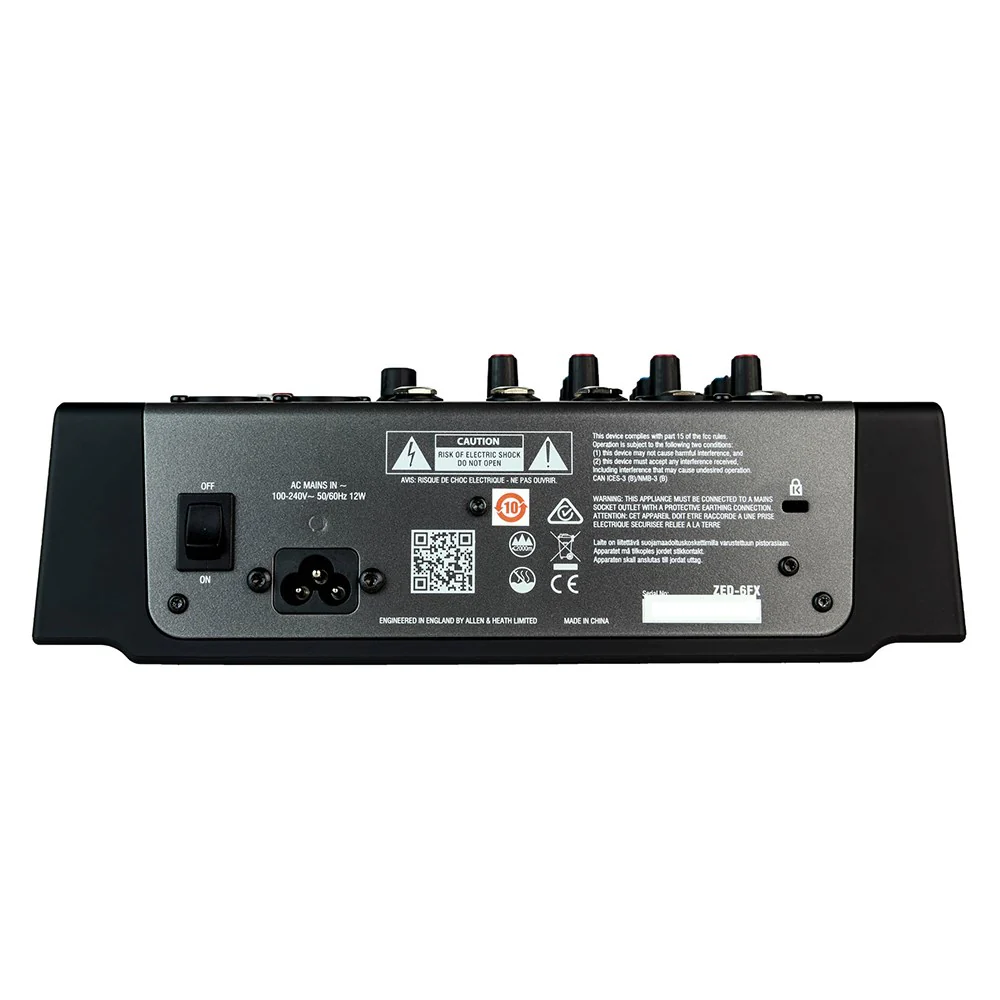 Allen & Heath ZED-6FX Compact 6-Input Analogue Mixer with FX - Image 4