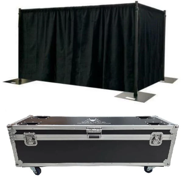 Ops Surround / backdrop kit with drapes includes flight case on wheels