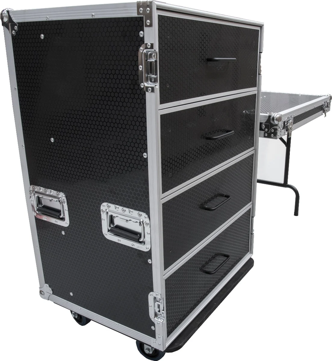 CaseToGo 4 draw Utility Road case with a DJ-Utility Table - Image 3