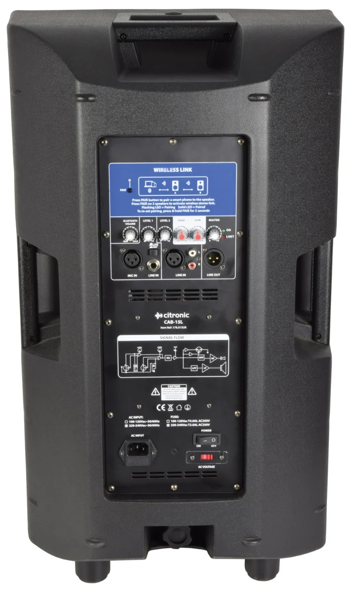 CITRONIC 15 ACTIVE 15" SPEAKER WITH BLUETOOTH STEREO LINK - Image 5