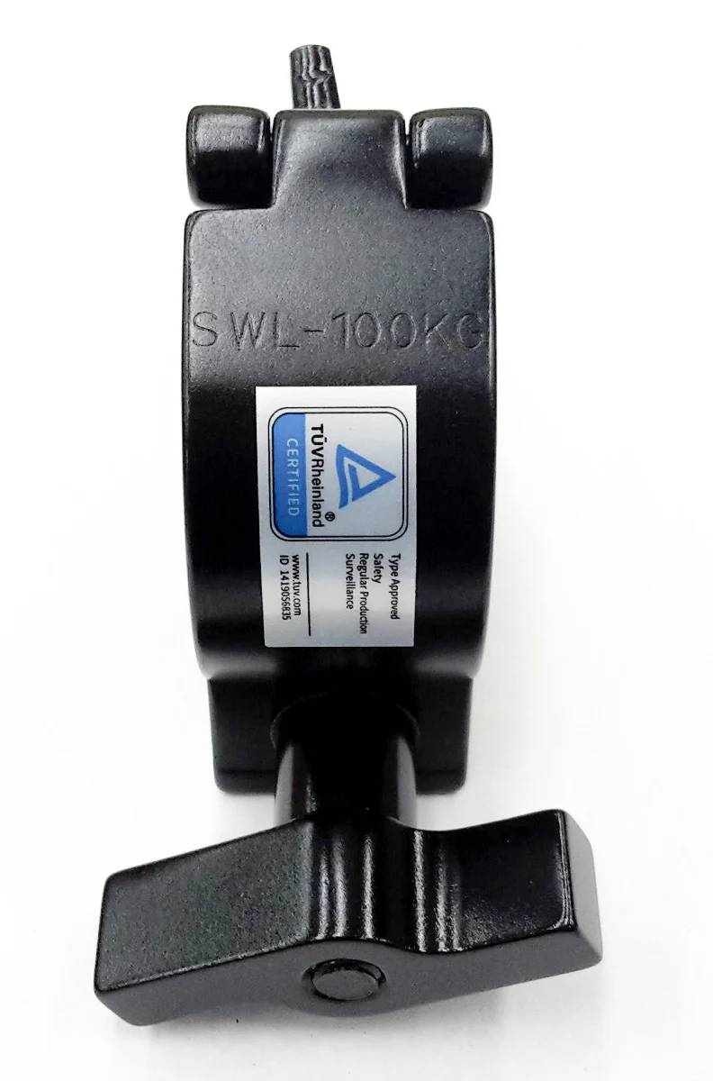 Clamp BLACK - Aluminium coupler suit 50mm truss with wingnut TUV 100kg - Image 3