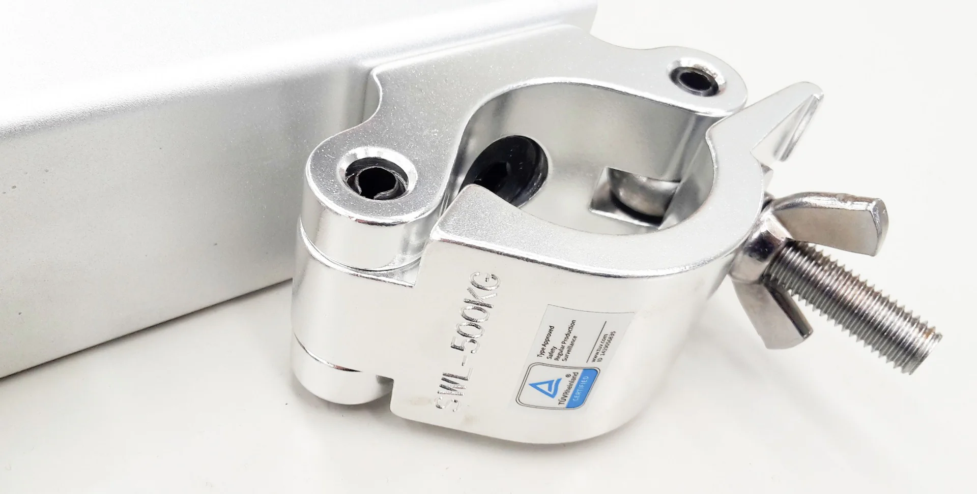 Clamp - Truss Lifting bracket with full clamps and M16 eye bolt TUV Rated 500kg - Image 3