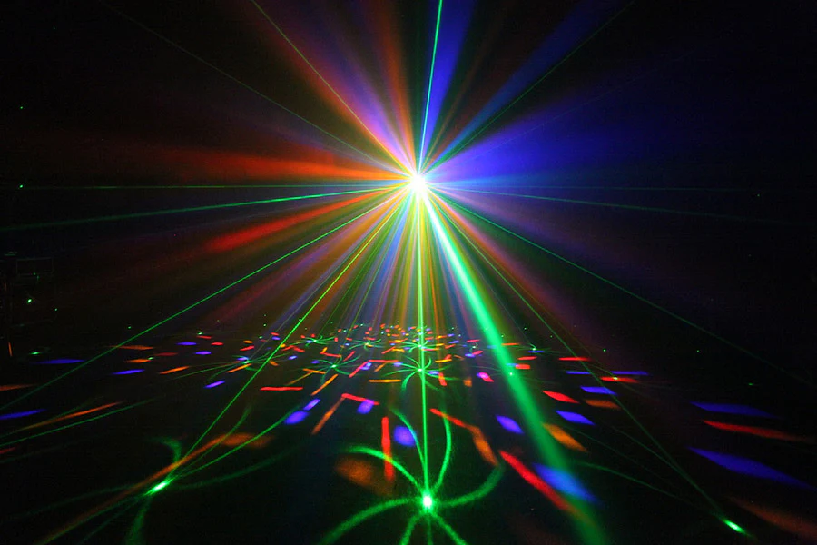 CR Lite Mix Laser II 4-in-1 Derby Wash Light Effect w/ Strobe Laser DMX - Image 4