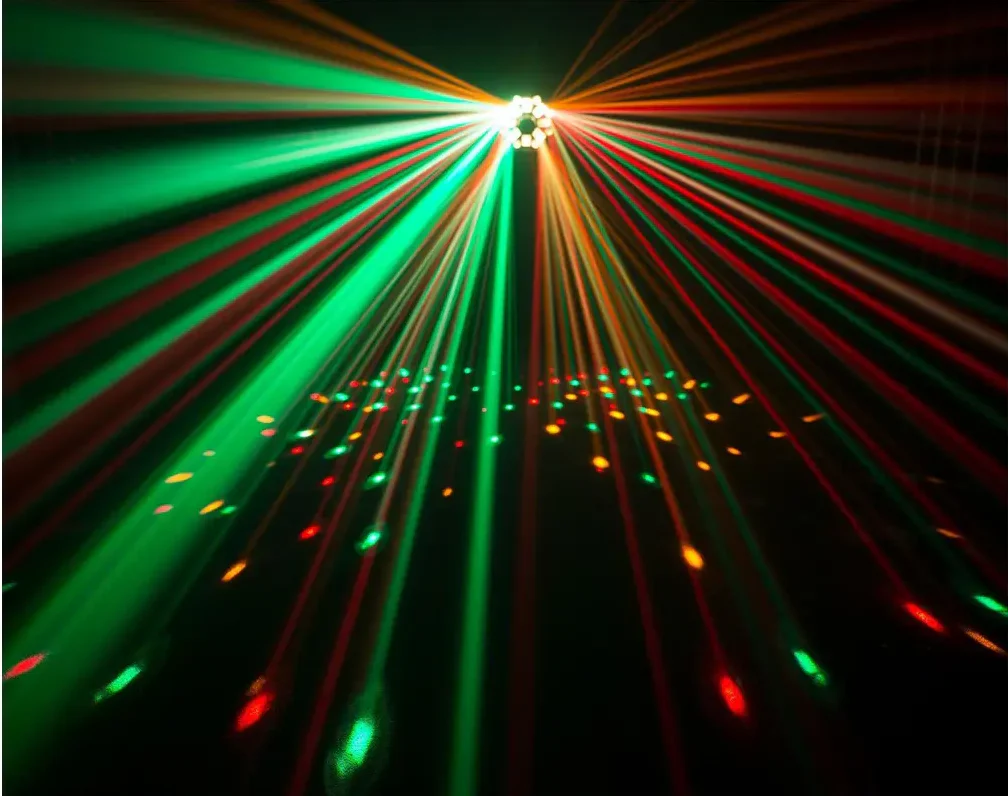 CR Lite Mix Laser II 4-in-1 Derby Wash Light Effect w/ Strobe Laser DMX - Image 7
