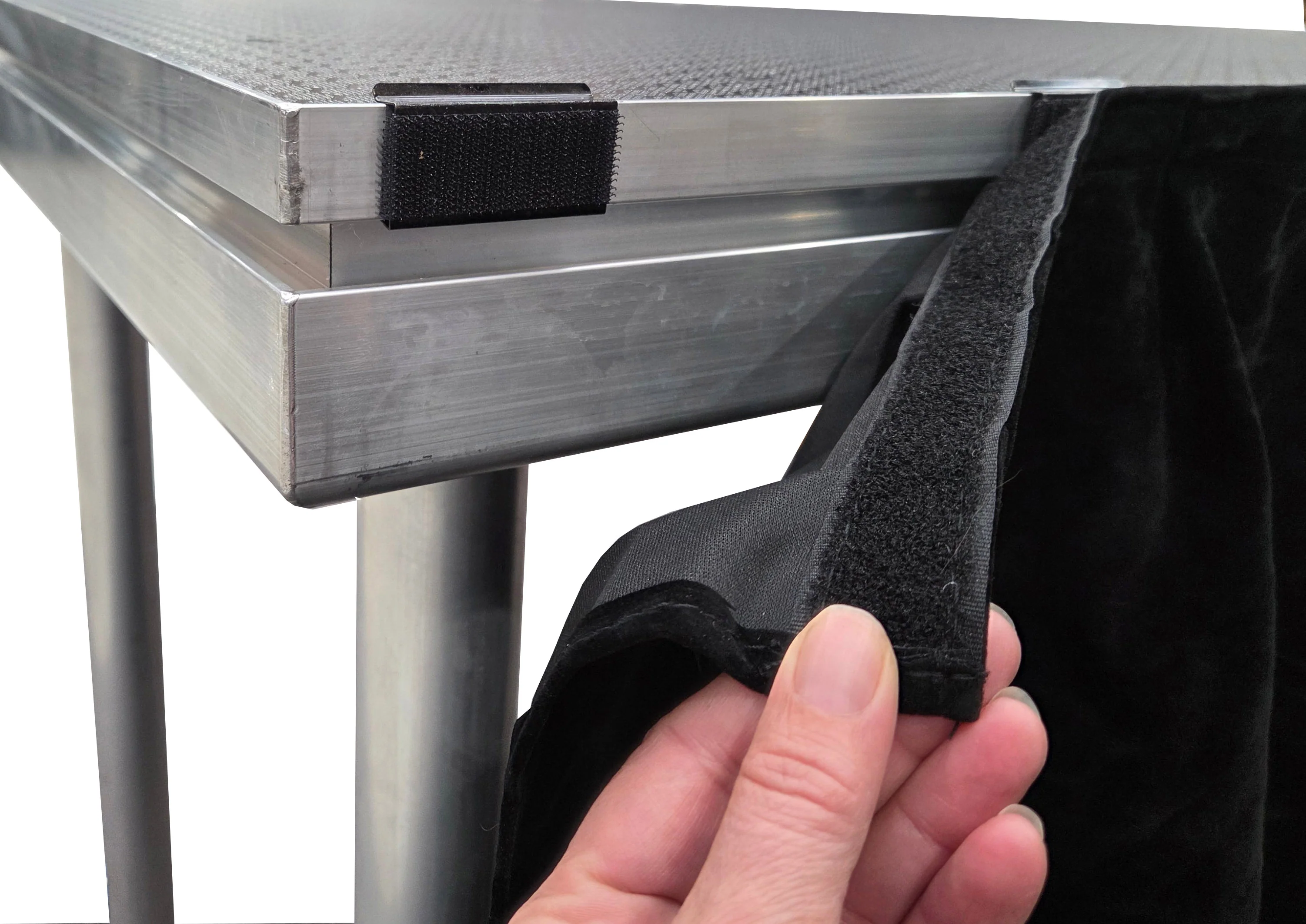 40cm high box pleat stage skirting with Hook & Loop Fastener / price per meter - Image 7