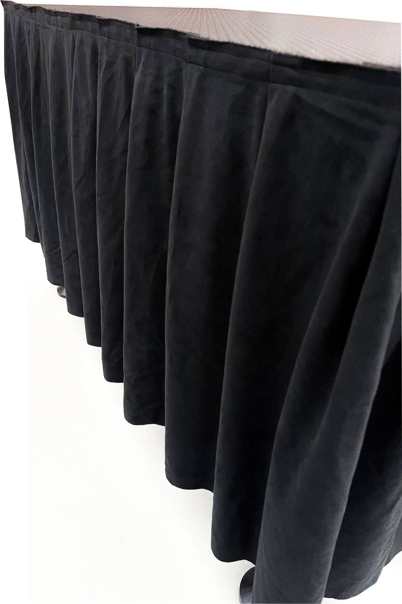 100cm high box pleat stage skirting with Hook & Loop Fastener / price per meter - Image 6