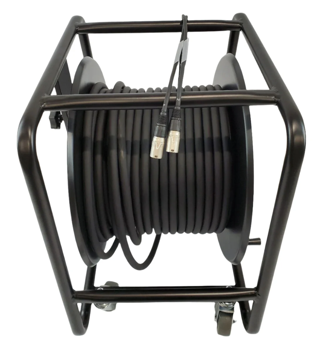 DUAL Tour-Grade Ruggedised Cat6 SF/UTP Network Cable 50m roll RJ45 Neutrik on steel reel on castors - Image 7