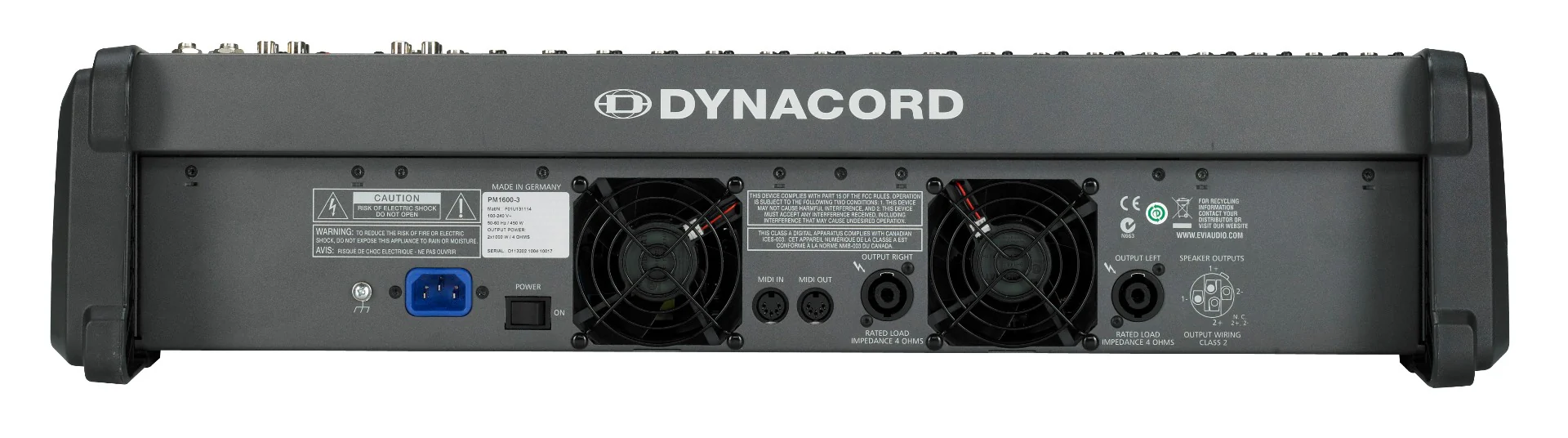 DYNACORD POWERMATE 1600-3 PM1600 POWERED MIXER - Image 3