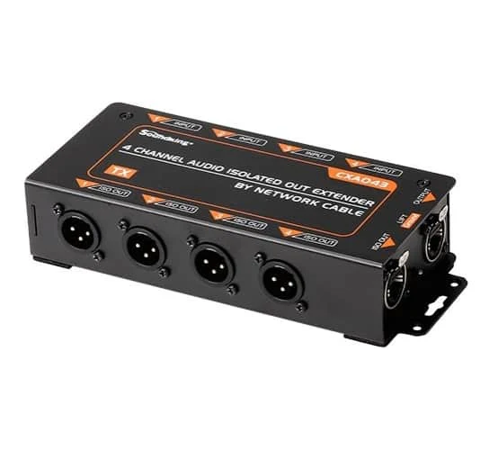 Ethercon snake CatBox 4-channel audio isolated extender via Cat5 Cat6 cable - Image 4