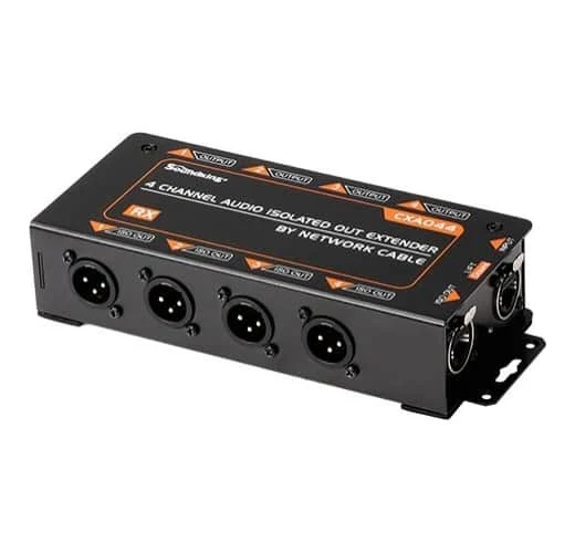 Ethercon snake CatBox 4-channel audio isolated extender via Cat5 Cat6 cable - Image 5