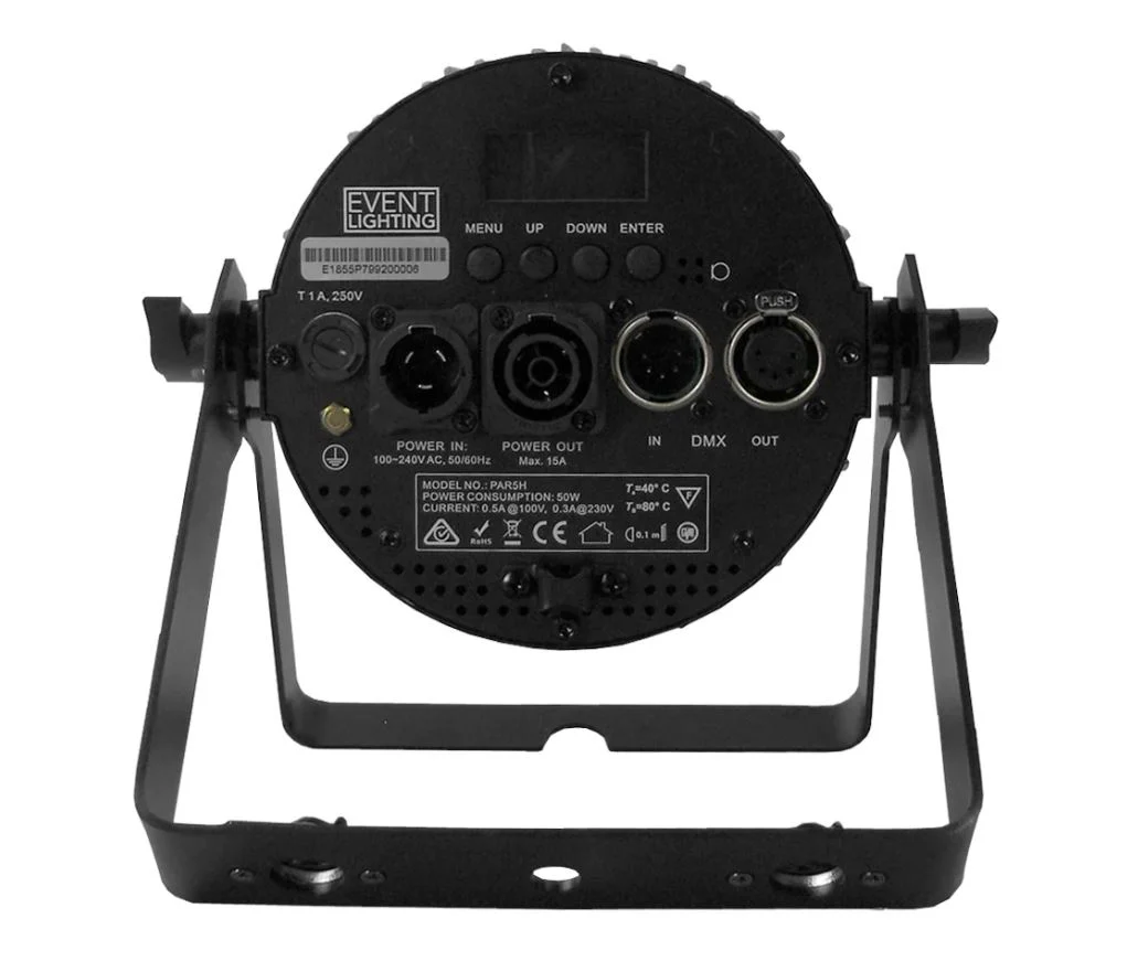 Event Lighting PAR5H (replacement for PAR5x12) - 5x12W RGBWAU Pro PAR - Image 5