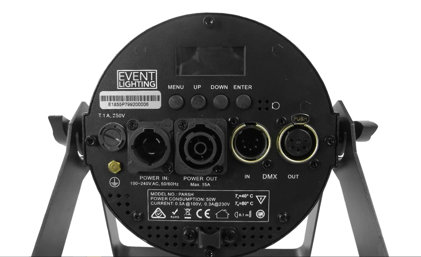 Event Lighting PAR5H (replacement for PAR5x12) - 5x12W RGBWAU Pro PAR - Image 6