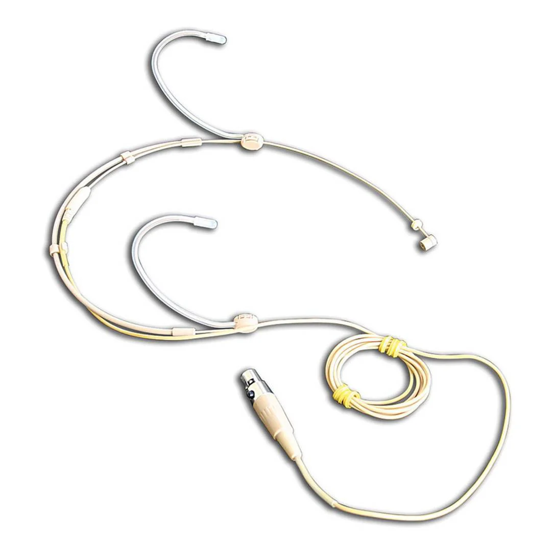 HM-221-U Parallel Audio Slimline cardioid headworn mic, beige TA4F. With carry case - Image 2