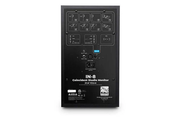 KALI AUDIO IN-8 v2 ACTIVE STUDIO MONITOR -3-WAY BLACK 2nd WAVE (EACH) - Image 3