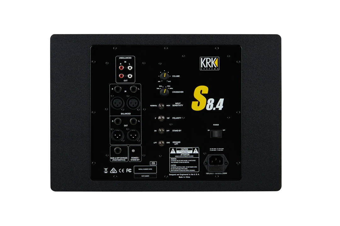 KRK S8.4 8" Professional Powered Studio Subwoofer - Image 3