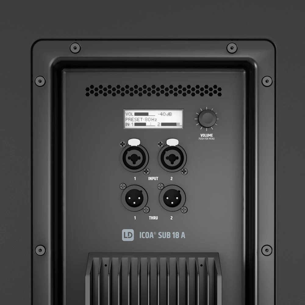 LD Systems ICOA SUB 18 A Powered 18″ Bass Reflex PA Subwoofer - Image 6