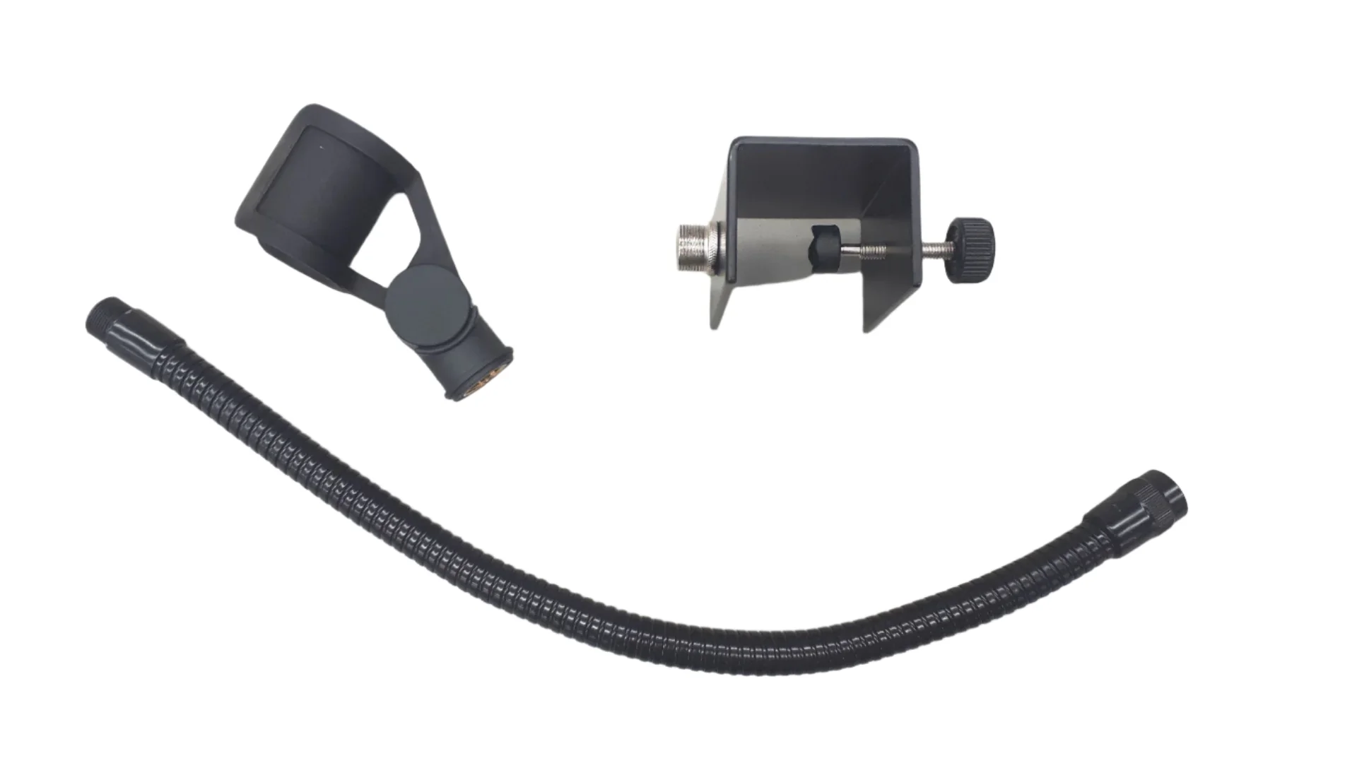 Lectern microphone adjustable gooseneck holder with table top clamp - 400mm - Image 6