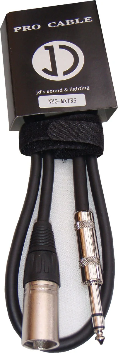 6m Male XLR to TRS (Stereo) 6.35mm jack signal cable - MXTRS