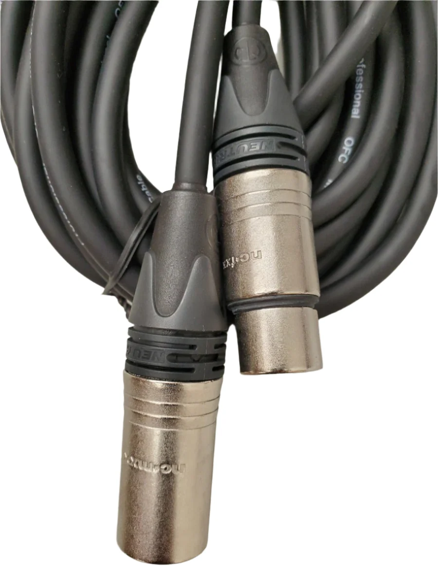 Microphone cable with NC3FXX NC3MXX  3pin XLR Neutrik connectors lengths from 2m to 10m - Image 3