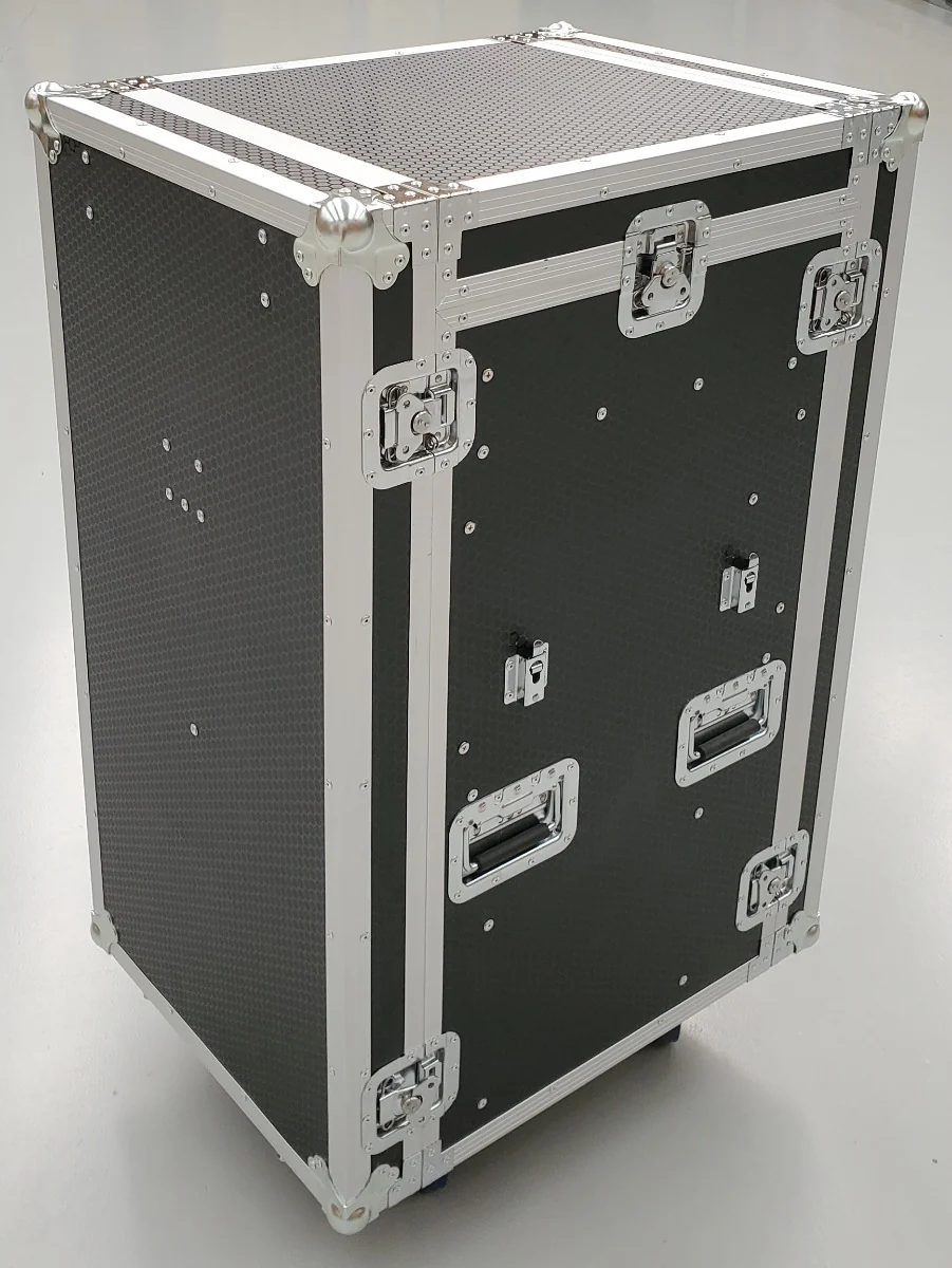 Mixer / amp case - 19" rack equipment case workstation- 10RU mixer, 6RU amplifier, 2 draws - Image 6