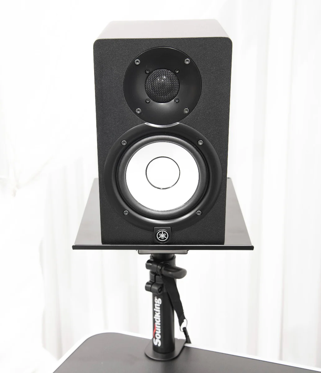 PAIR OF TABLE TOP MONITOR STAND WITH TABLE CLAMP LARGE TRAY, DF147 - Image 7