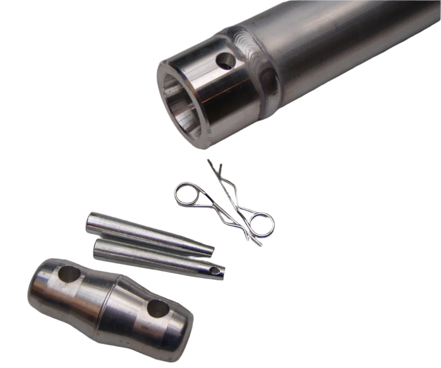 PACK OF 4 - Aluminium 50mm pipe - 1.5m long with quick lock connector - Image 3