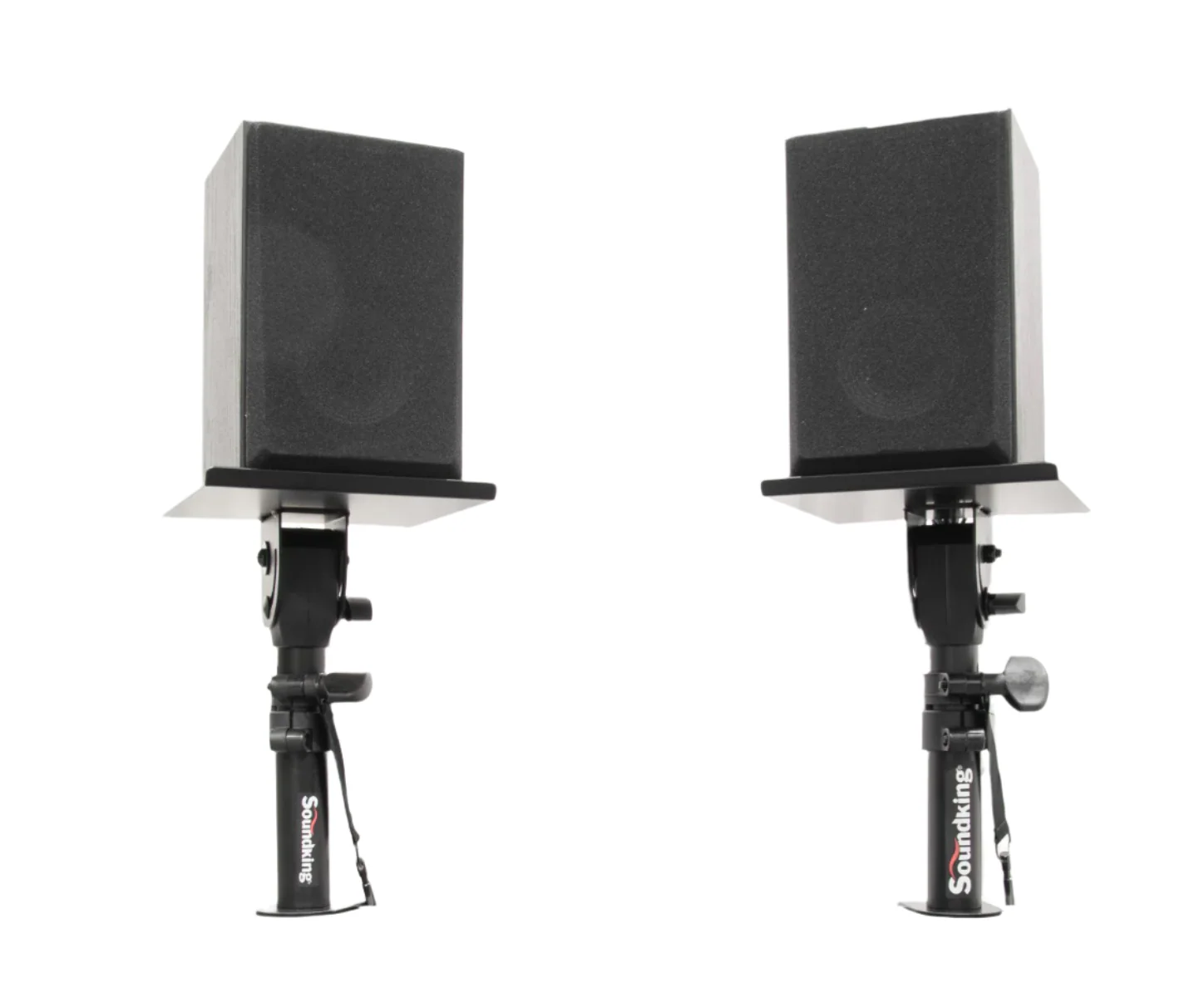PAIR OF TABLE TOP MONITOR STAND WITH TABLE CLAMP SMALL TRAY - Image 10
