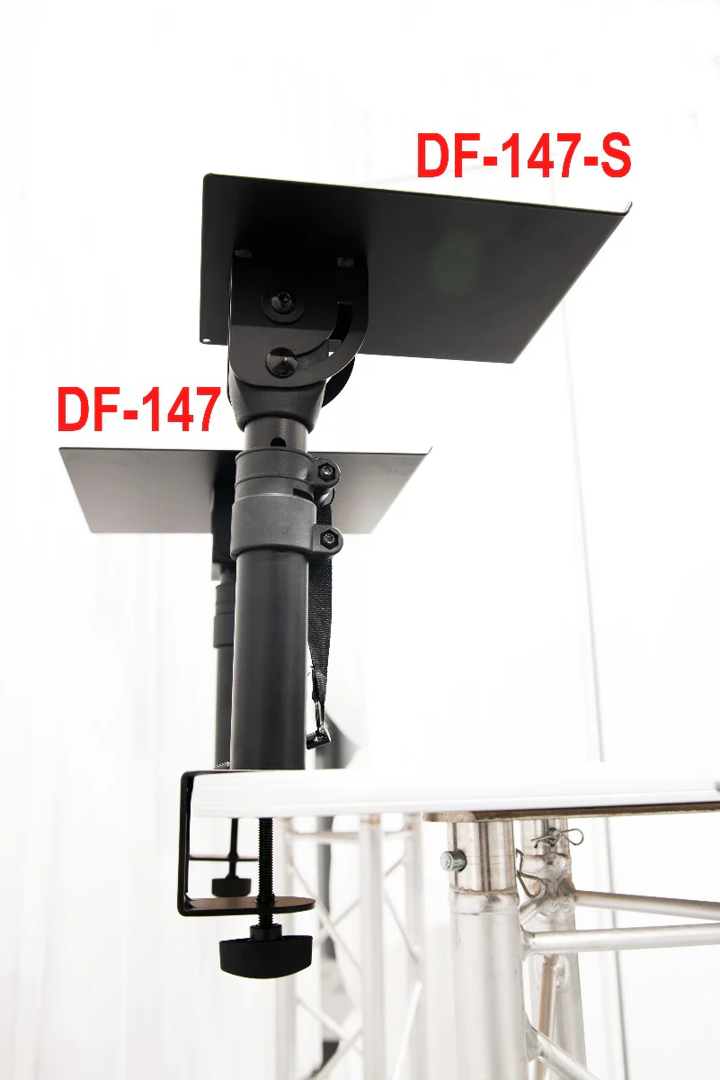 PAIR OF TABLE TOP MONITOR STAND WITH TABLE CLAMP SMALL TRAY - Image 8