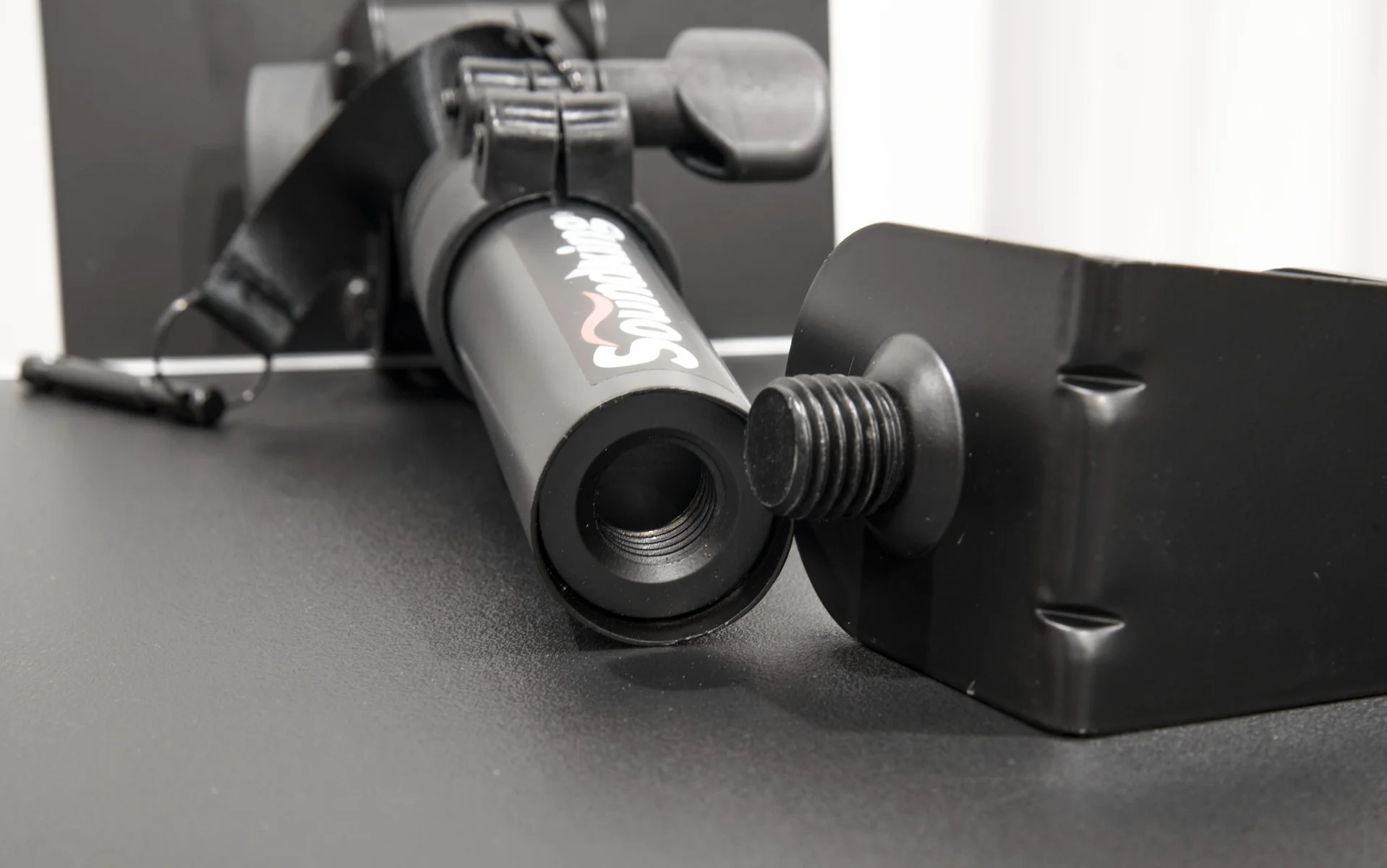 PAIR OF TABLE TOP MONITOR STAND WITH TABLE CLAMP SMALL TRAY - Image 9