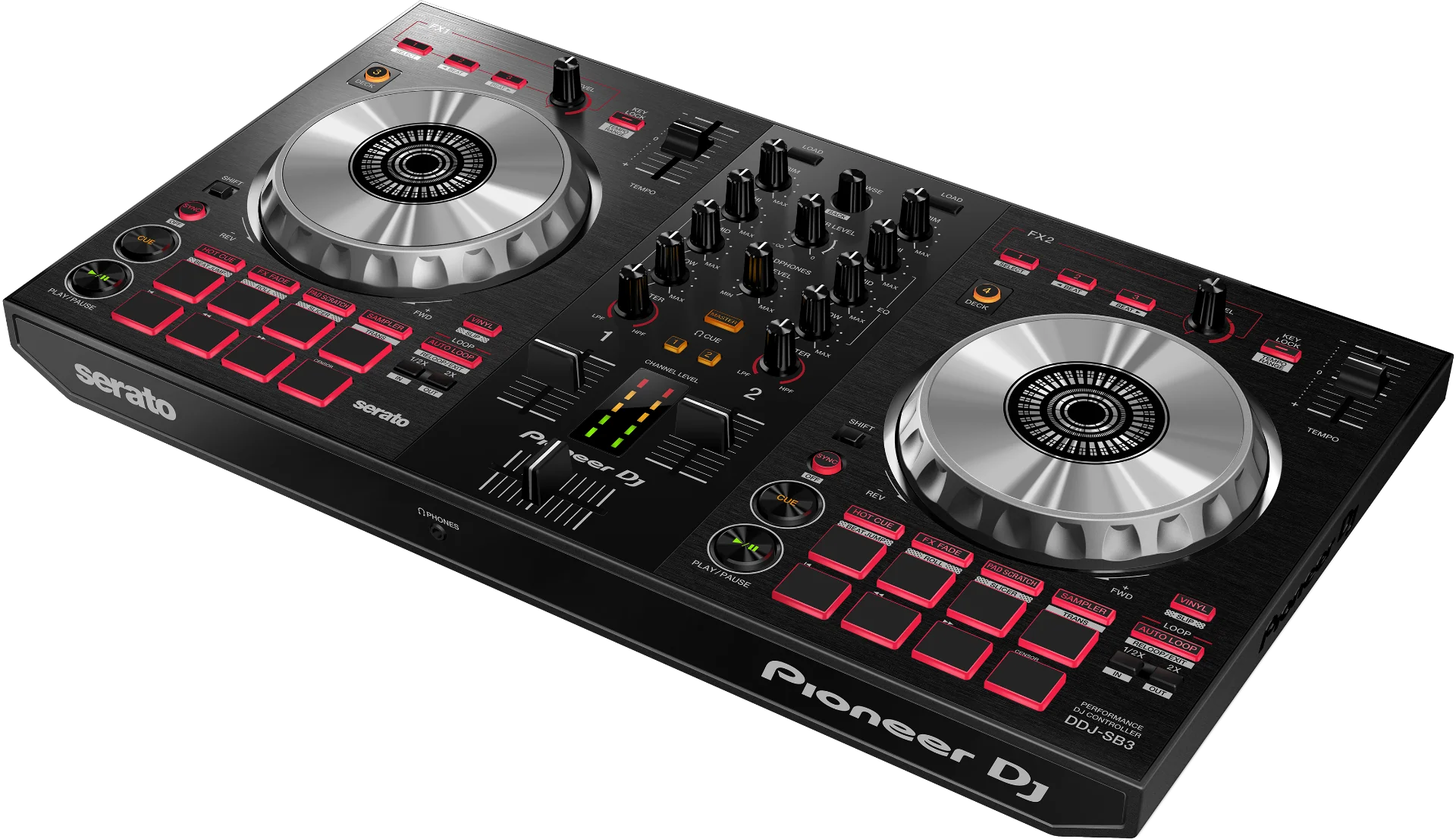 Pioneer DDJ-SB3 DJ 2 Channel Controller with table top stand DF146 - Image 3