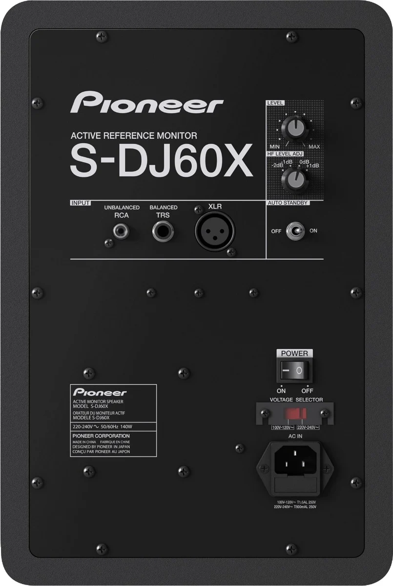 Pioneer S-DJ60X 6” active monitor speakers (PAIR) WITH BONUS - Image 4