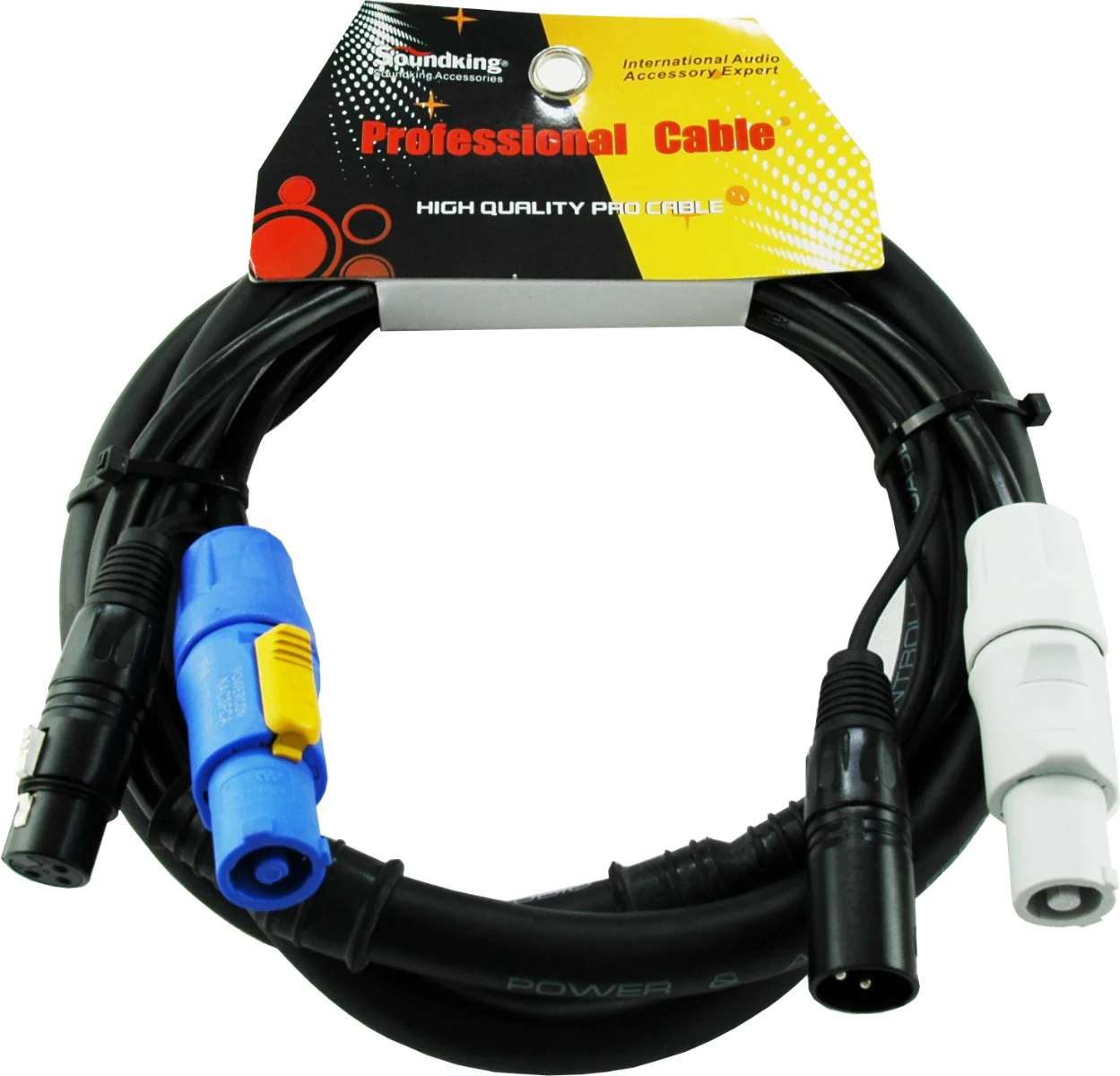 Powercon Neutrik Signal Audio 3pin XLR combo cable 2m - Image 2