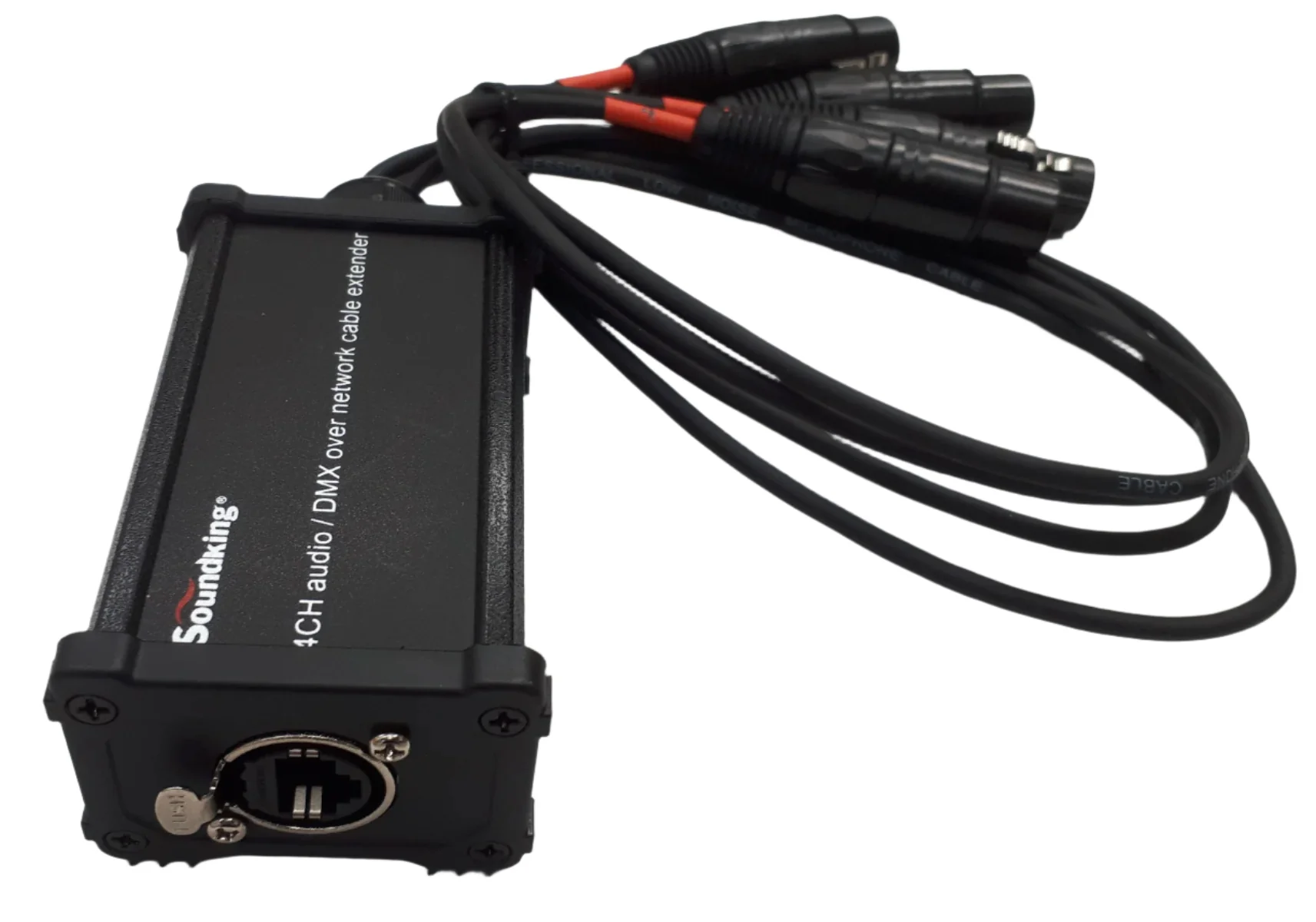RJ45 cable splitter breakout to 4x 3pin XLR - Female and Male XLR bundle CXA031 / CXA032 - Image 5